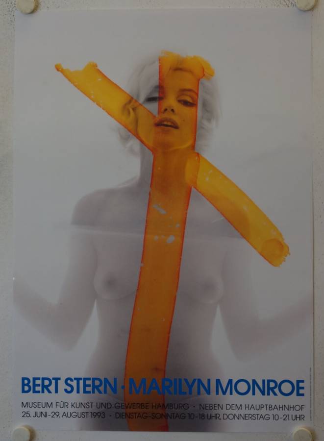 Bert Stern - Marilyn Monroe original release german exhibition poster